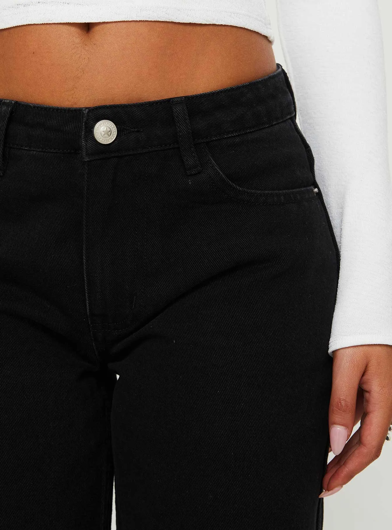 Maryanne Mid-rise Relaxed Jeans Washed Black