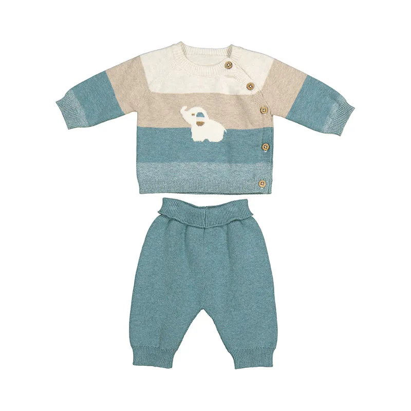MAY Elephant Knit Sweater Top and Pant Set