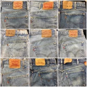 mens Levis Jeans sold by the bundle Sizes 33-36 (24 pieces)