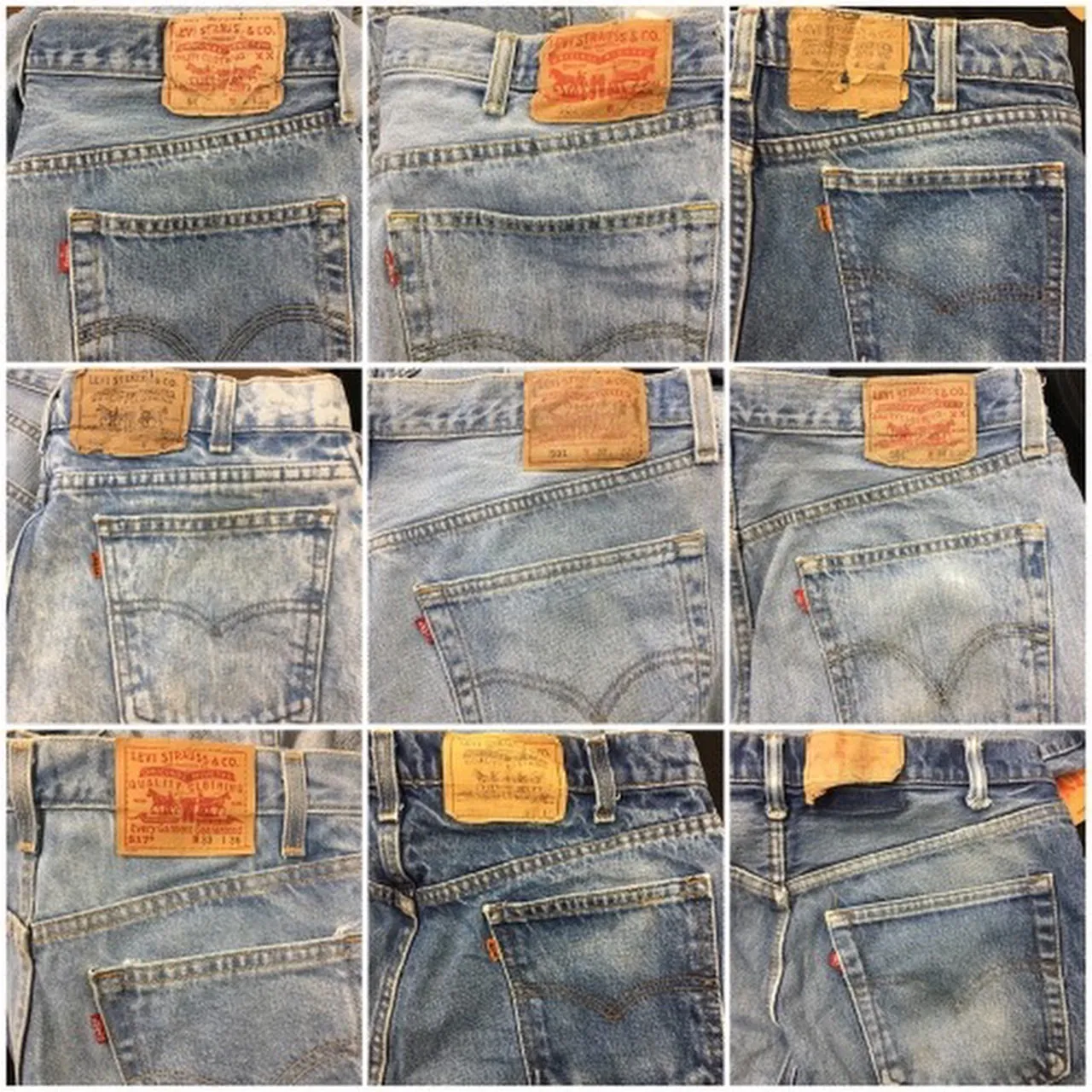 mens Levis Jeans sold by the bundle Sizes 33-36 (24 pieces)