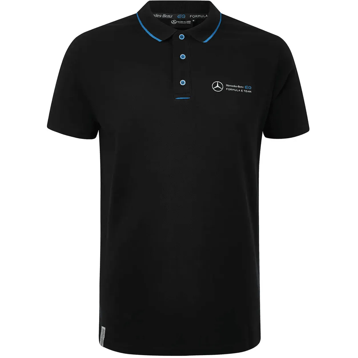 Mercedes-EQ Formula E Women's Buttoned Polo Shirt - Black/White