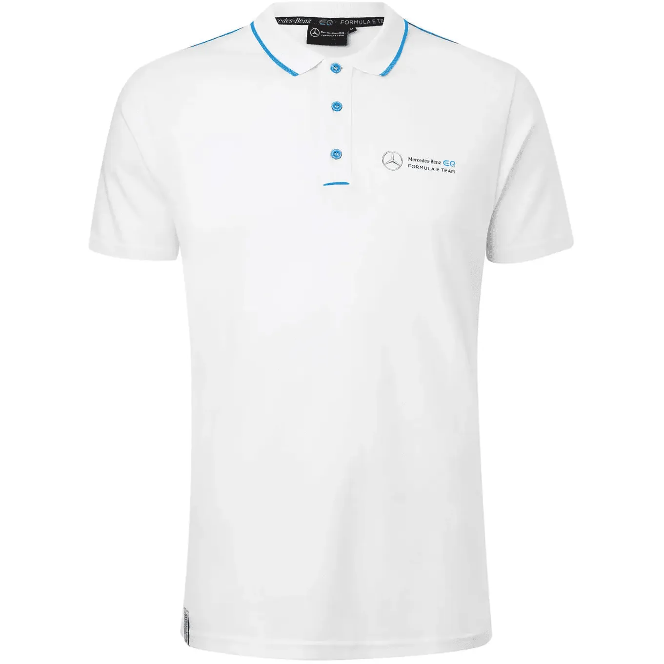 Mercedes-EQ Formula E Women's Buttoned Polo Shirt - Black/White