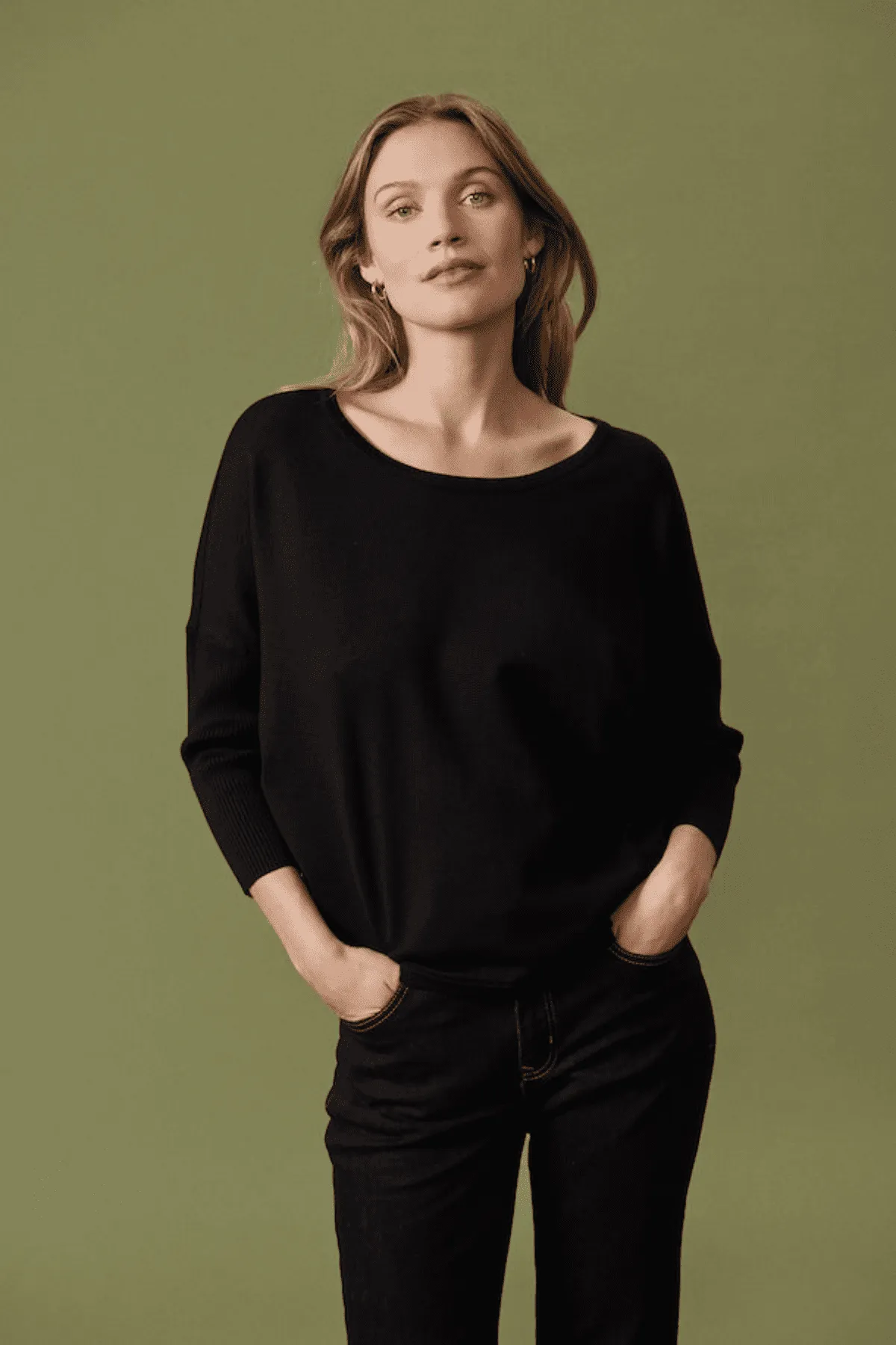 MILA BAT WING KNIT BLACK
