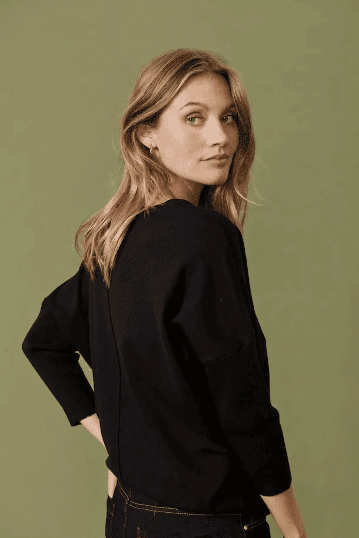 MILA BAT WING KNIT BLACK