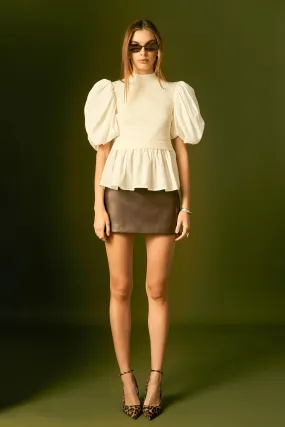 Mixed Media Knit Top