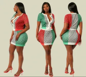Moschino Mini Skirt Set