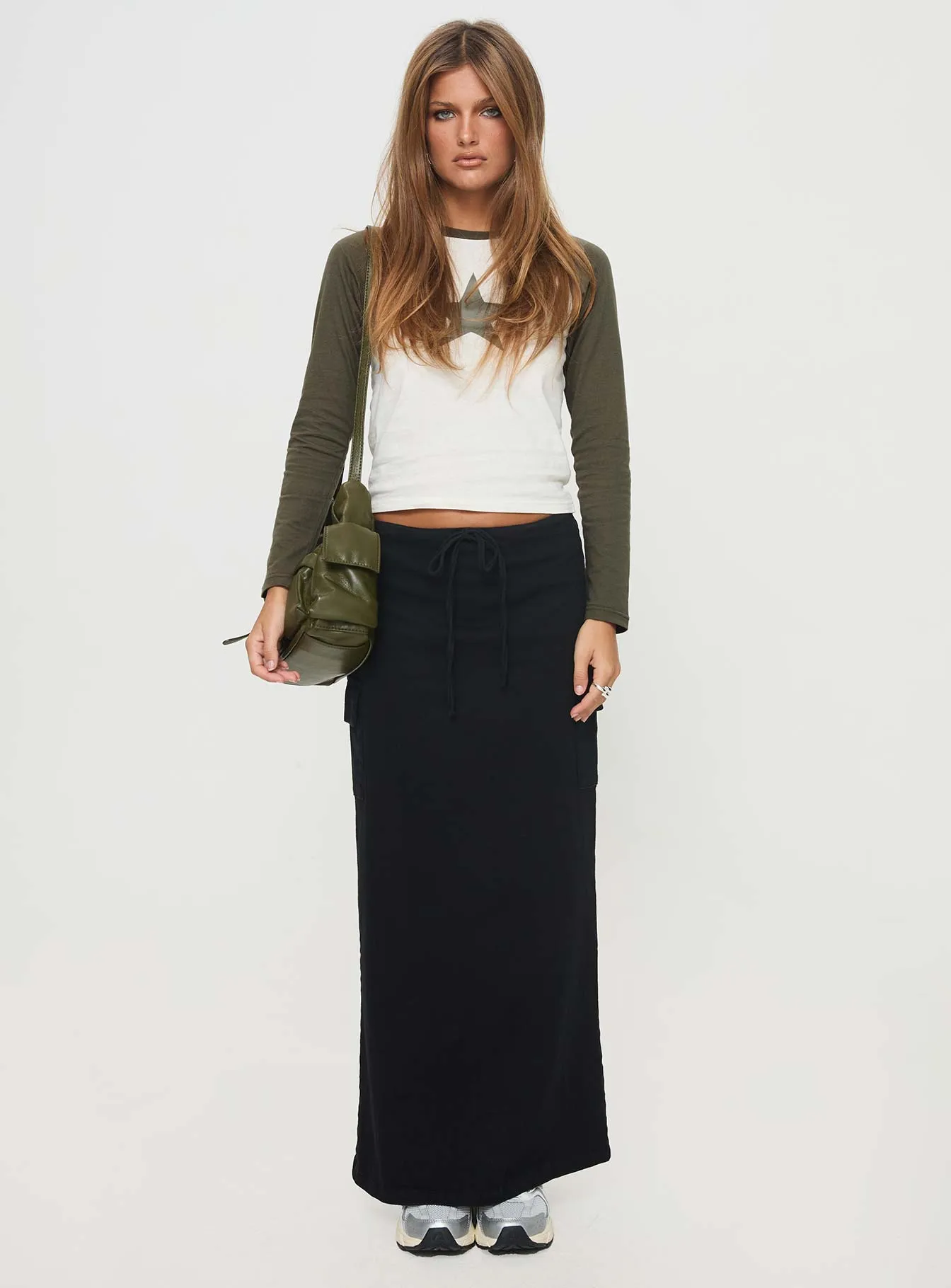 My Girl Maxi Skirt Black