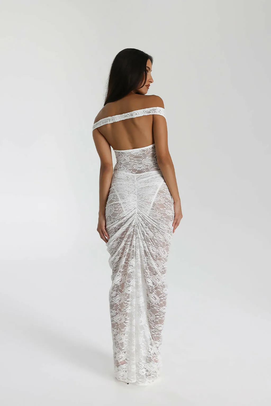 Natalie Rolt Aubrey Dress in White