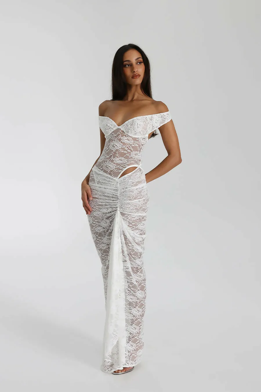 Natalie Rolt Aubrey Dress in White