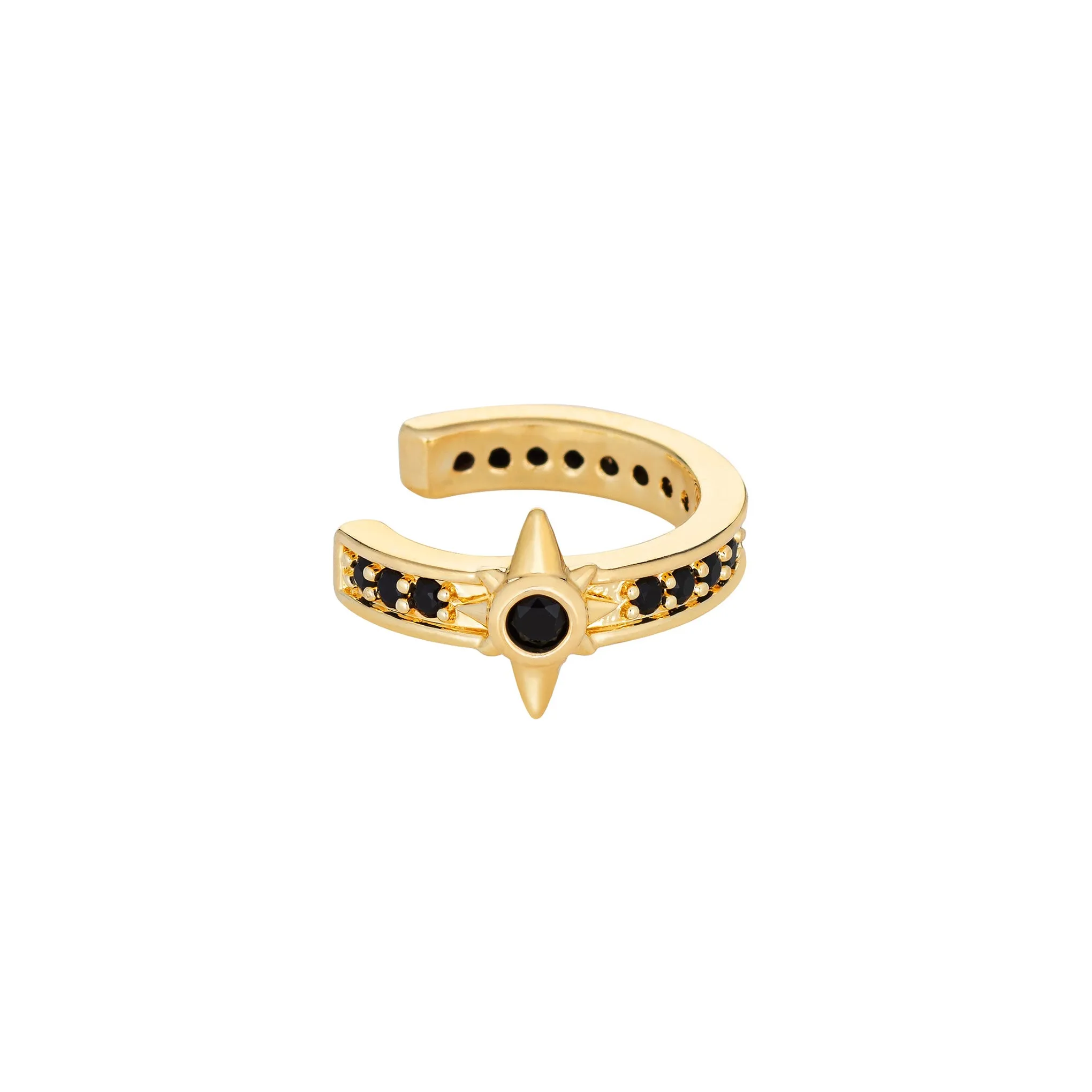 North Star Ear Cuff - Black
