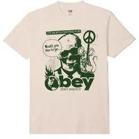 Obey Don't Waste It Tee - Cream