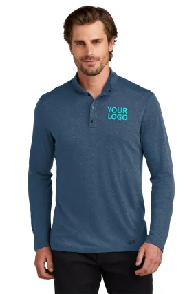 OGIO Command Custom Snap Quarter Zips, Spar Blue