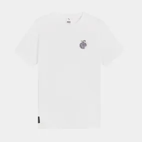 One Piece Graphic Mens Short Sleeve Shirt (White)