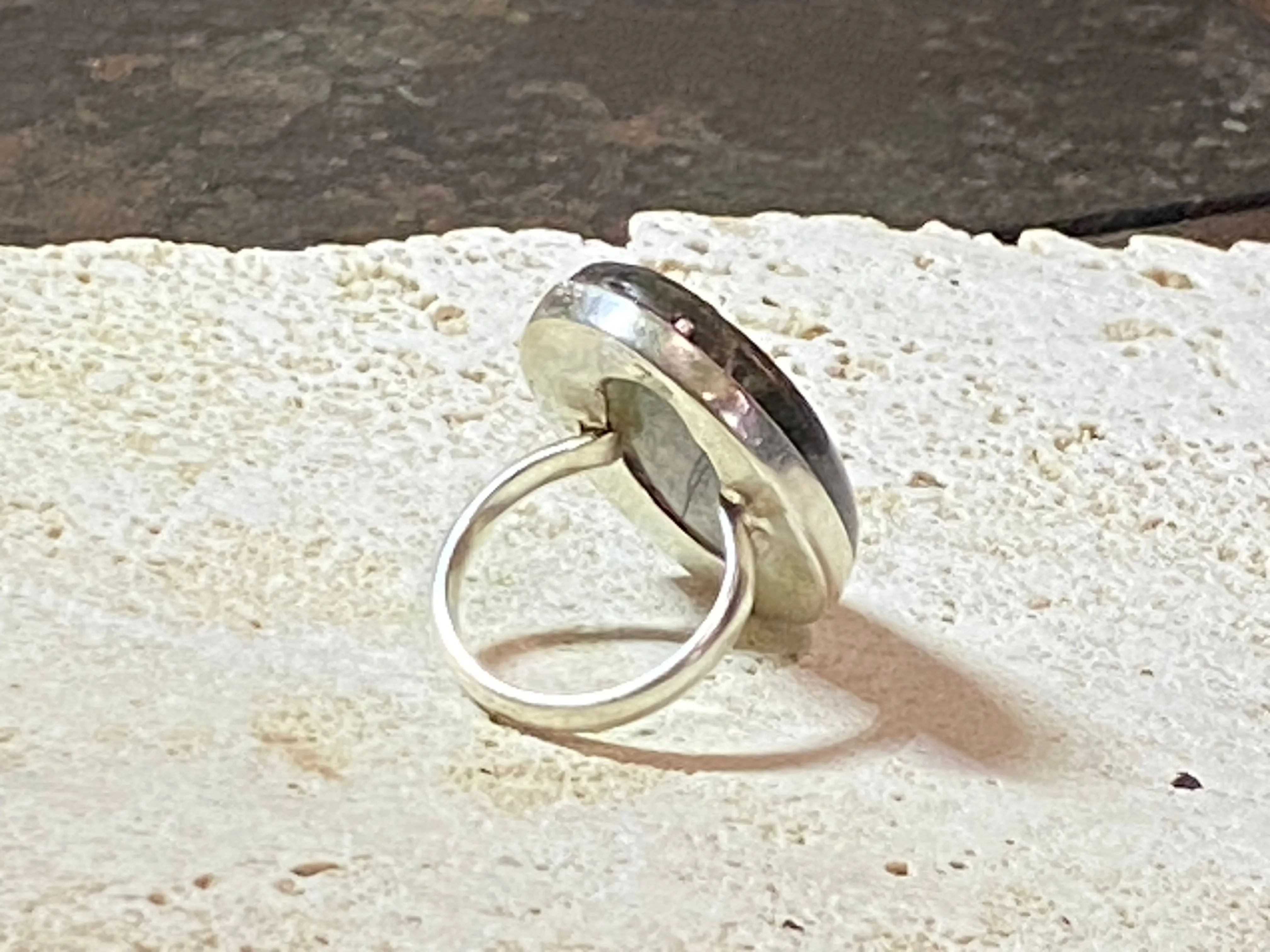 Oval Labradorite Ring