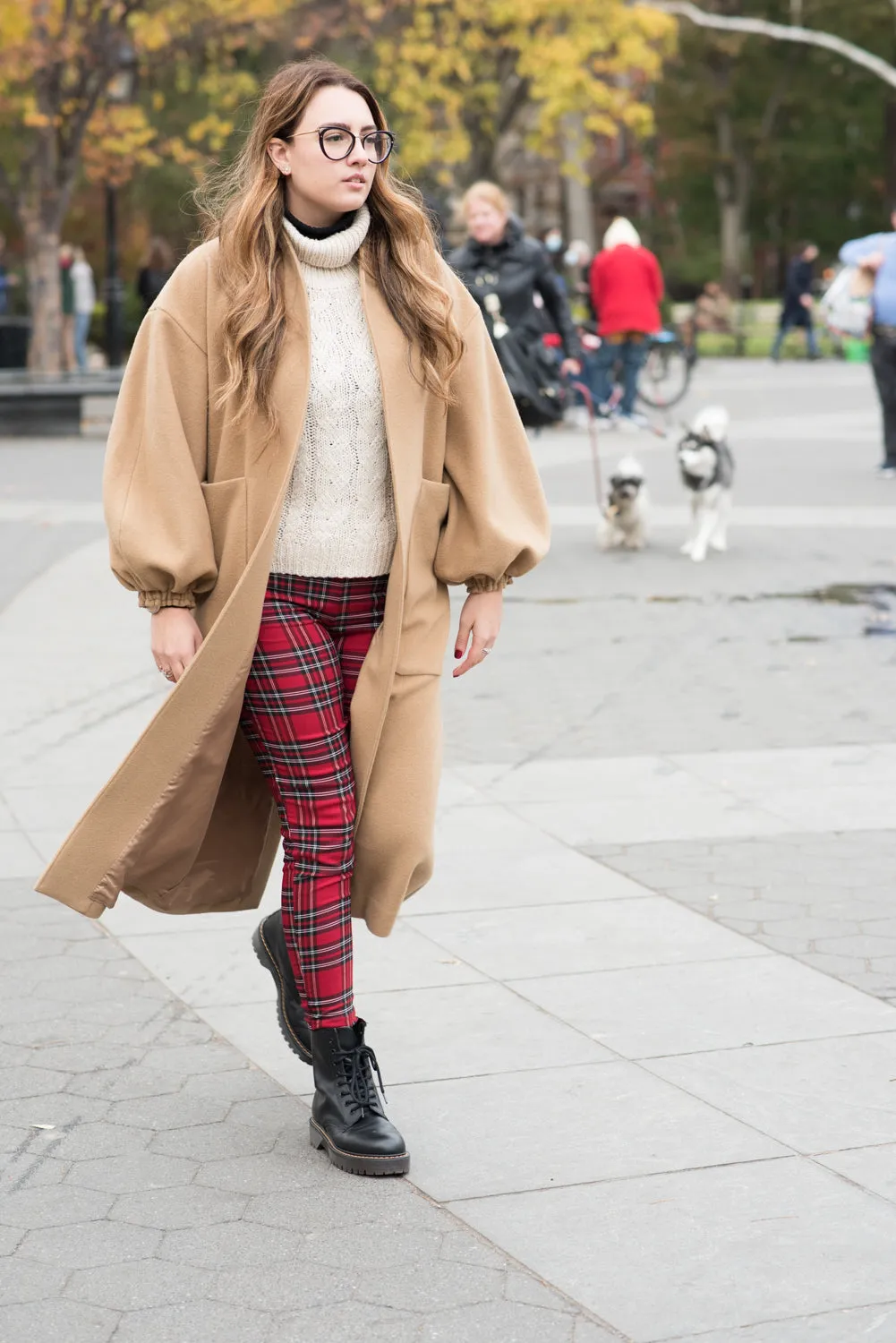 Oversized sustainable wool coat