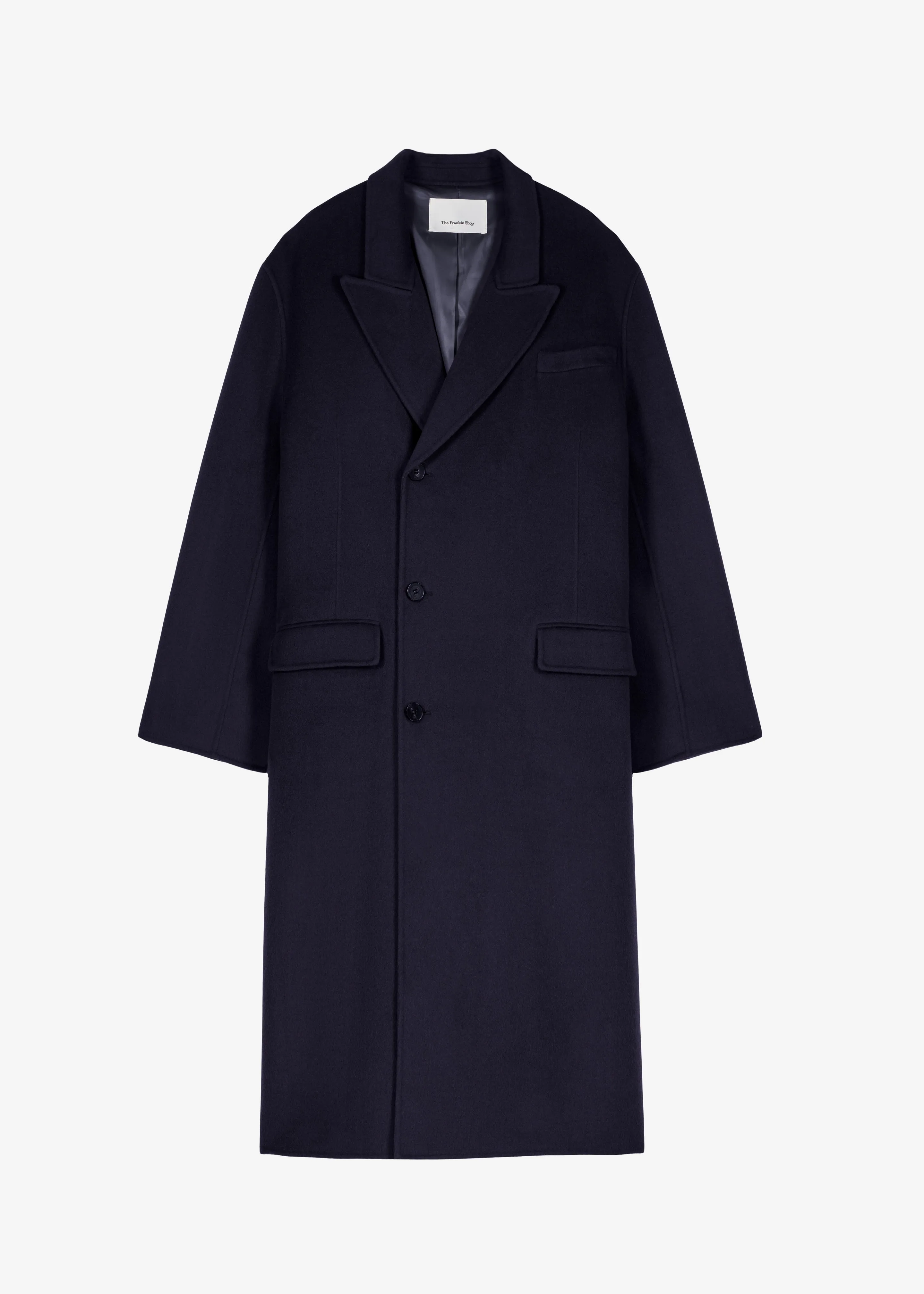 Paxton Wool Coat - Dark Navy