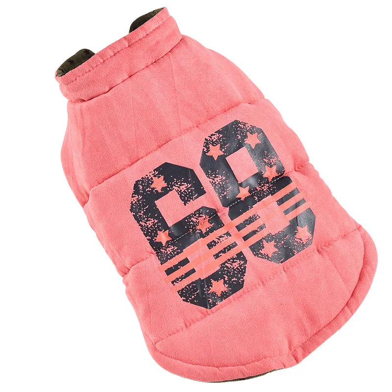 Pet Dog Clothes Autumn And Winter Stars Double-sided Vest