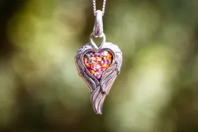 Petite Angel Wing Pendant - Engravable