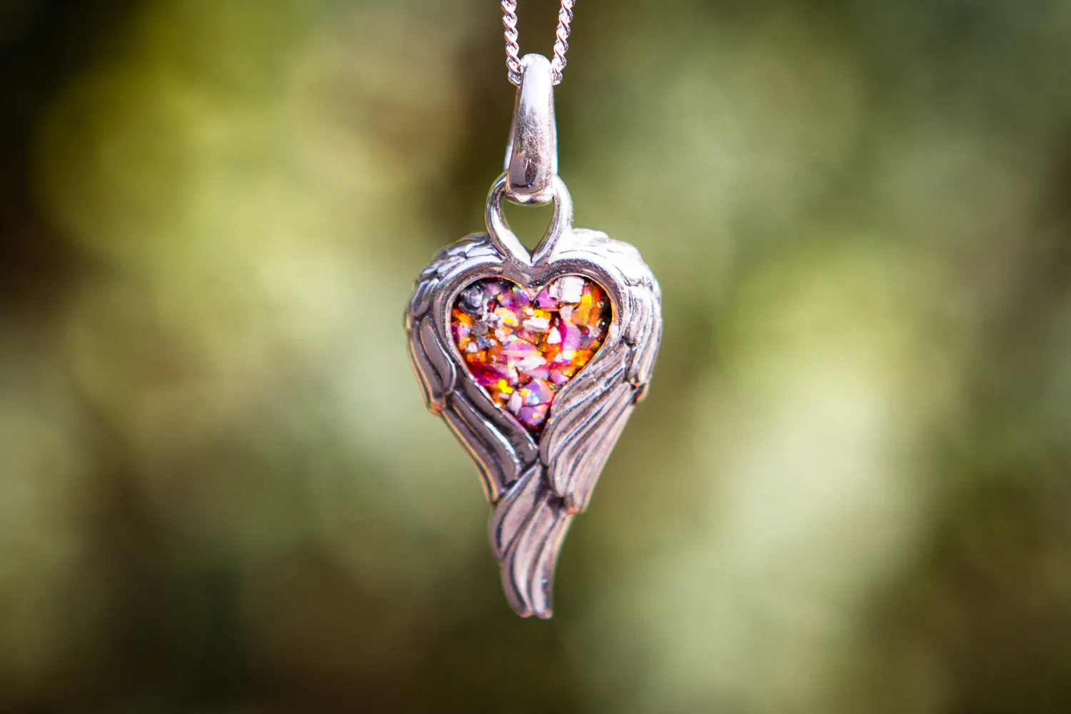 Petite Angel Wing Pendant - Engravable