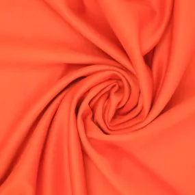 Portland Orange Solid Silk & Wool Blend Fabric