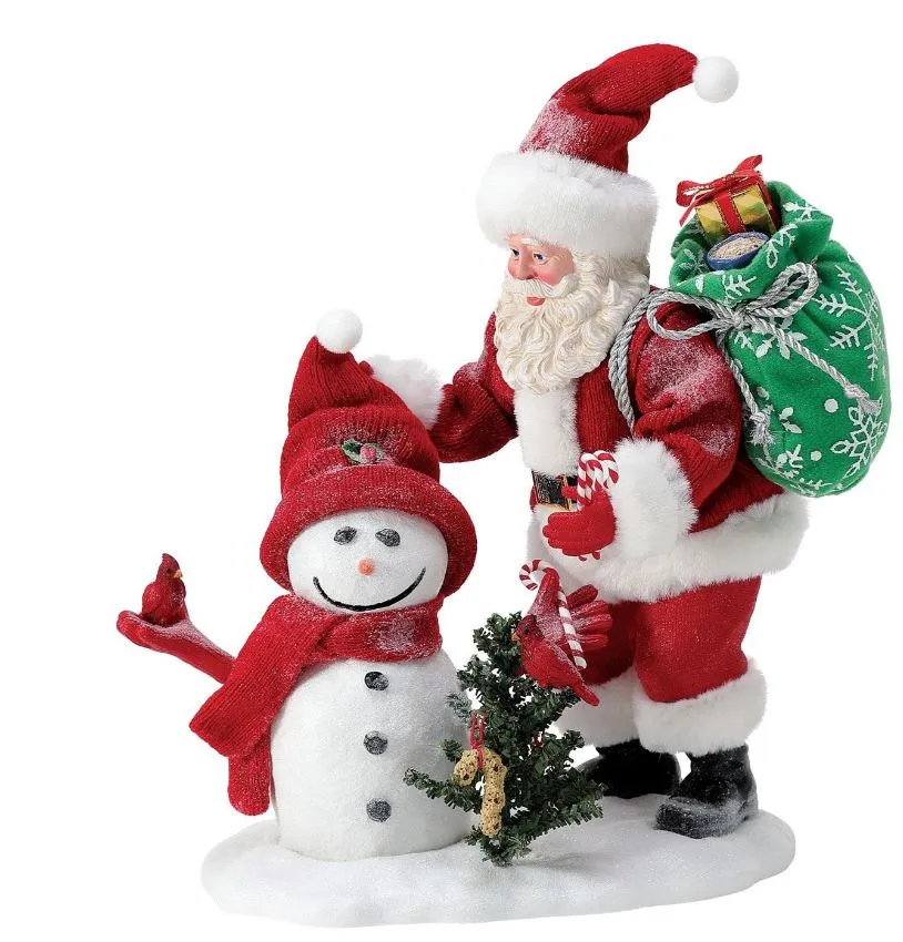 Possible Dreams 10.5" Santa & Snowbuddy