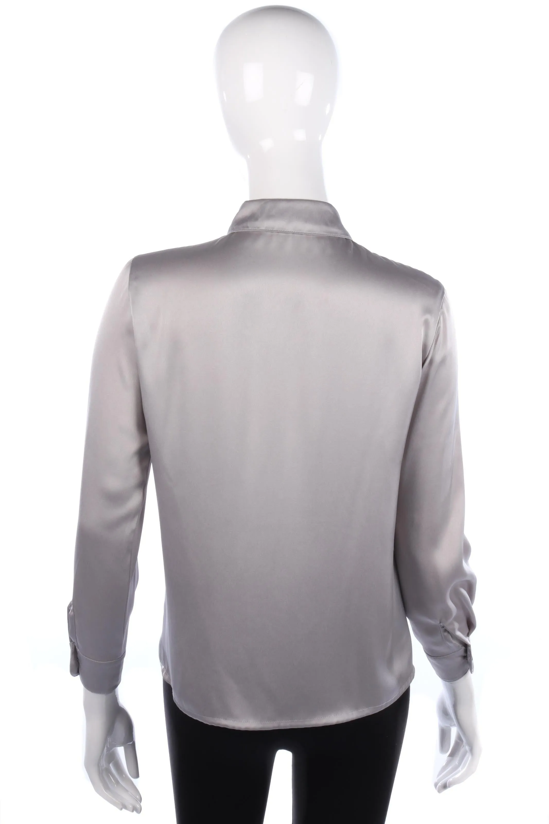 Precis Petit  Blouse with Teardrop Buttons Grey/Silver Size 8