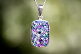Rectangle Pendant with Ash - Engravable