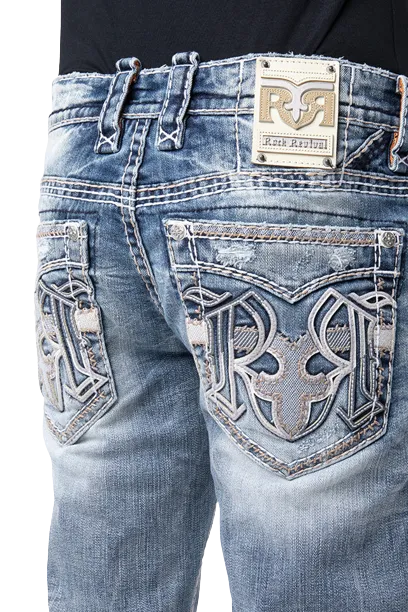 Rock Revival Bryant Distressed Straight Jeans