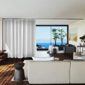 Room Divider Curtain, 7ft Tall X 4ft Wide (Natural White)