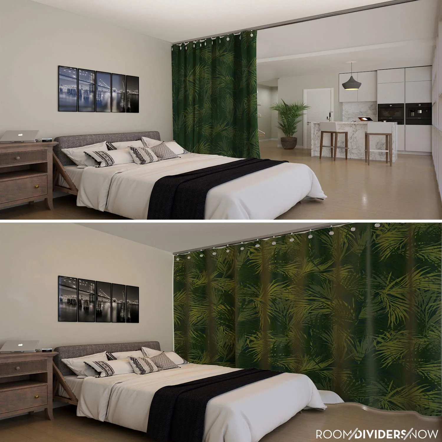 Room Divider Curtain, 9ft Tall X 15ft Wide (Jungle)  Premium