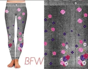 Rose jeans leggings, shorts and capris with pockets