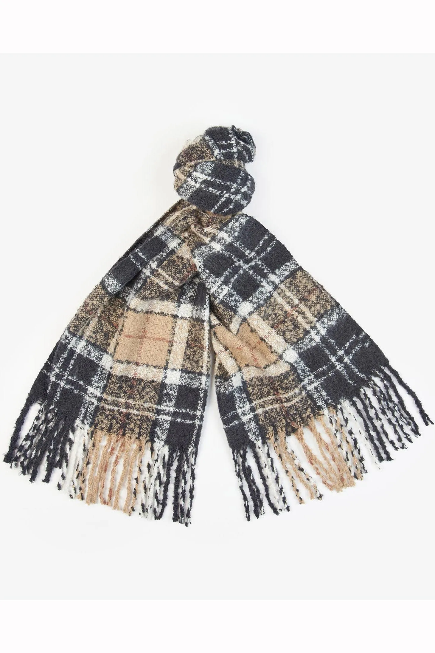 Saltburn Beanie & Tartan Scarf Gift Set - Rosewood