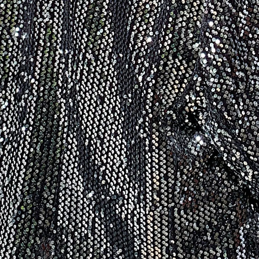 Sequin Blazer Men Casual Outerwear Silver Paillette