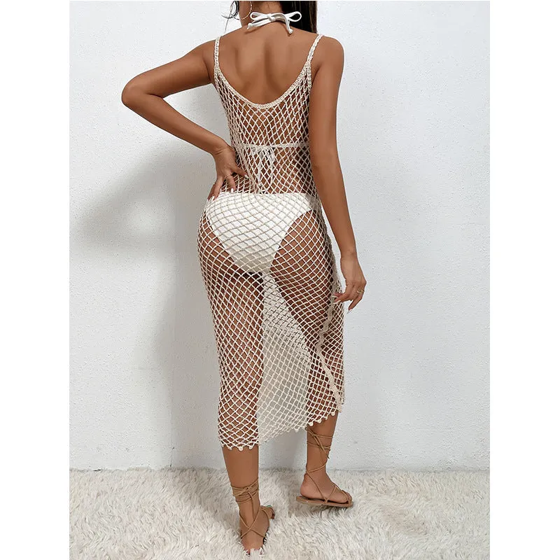 Sexy Hollow Out Bikini Sling Beach Skirt