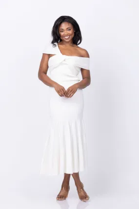 Simkhai Celiana Knit Combo Top in Ivory