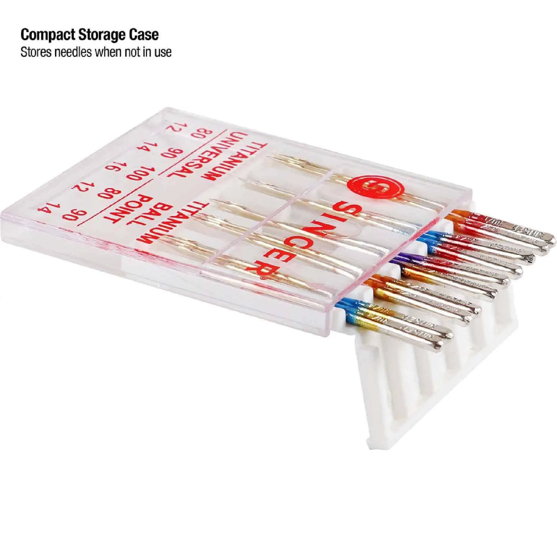 SINGER® Titanium Universal & Ball Point Needles, Assorted Sizes