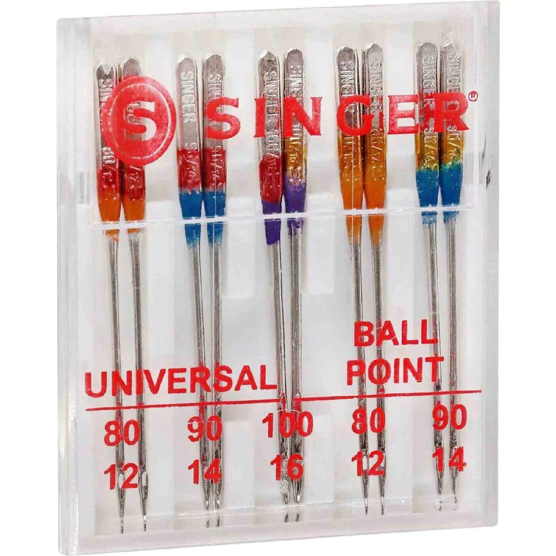 SINGER® Universal & Ball Point Needles Assorted Sizes