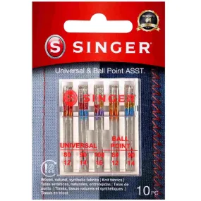 SINGER® Universal & Ball Point Needles Assorted Sizes