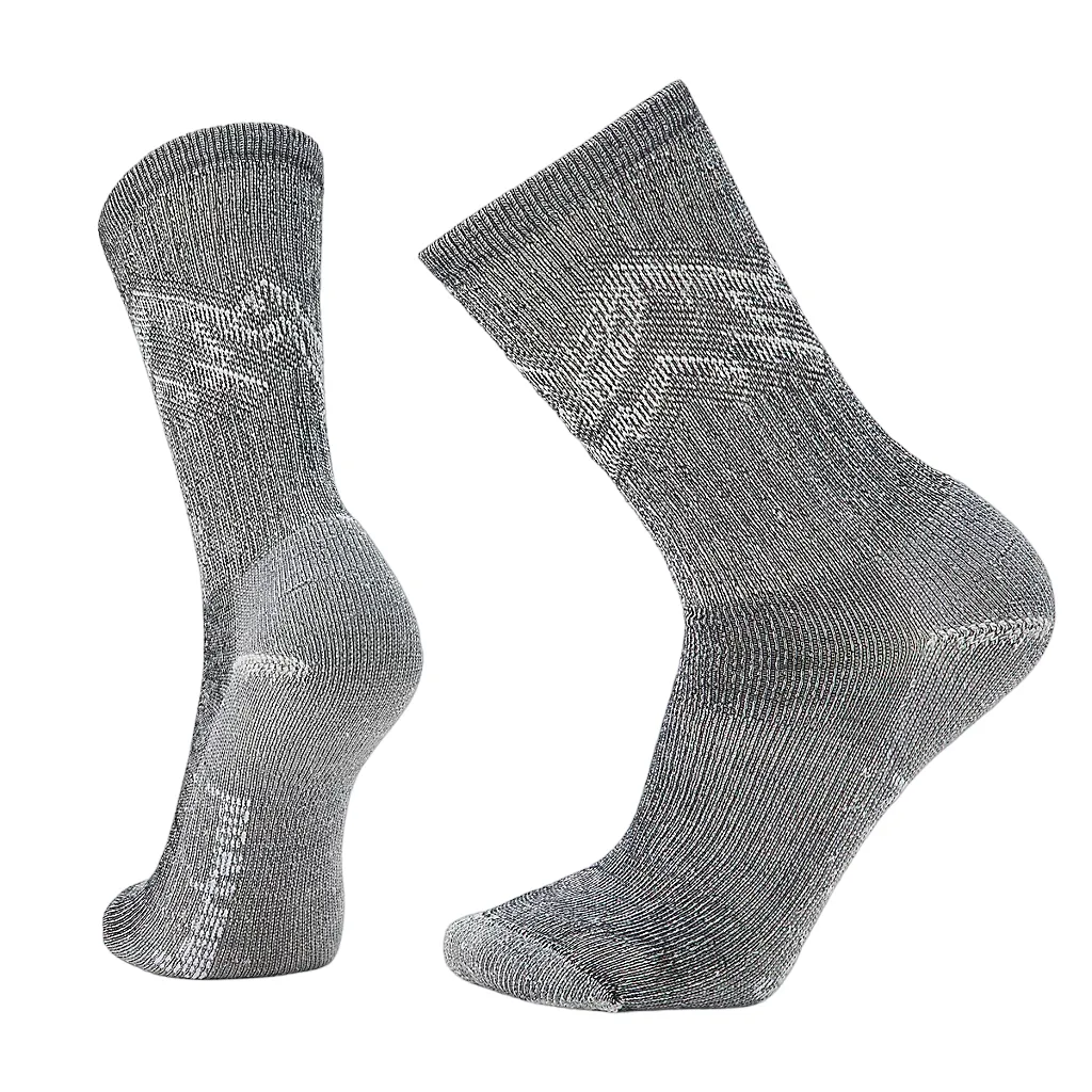 Smartwool Hike Classic Edition Mountain Pattern Crew Socks - Light Cushion