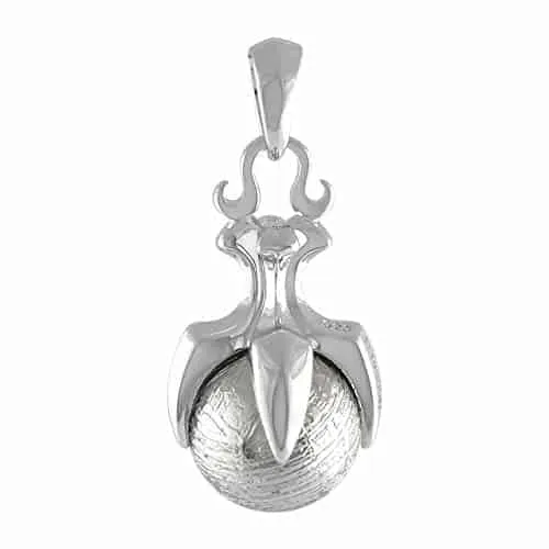Starborn Sterling Silver Muonionalusta Meteorite Claw Pendant