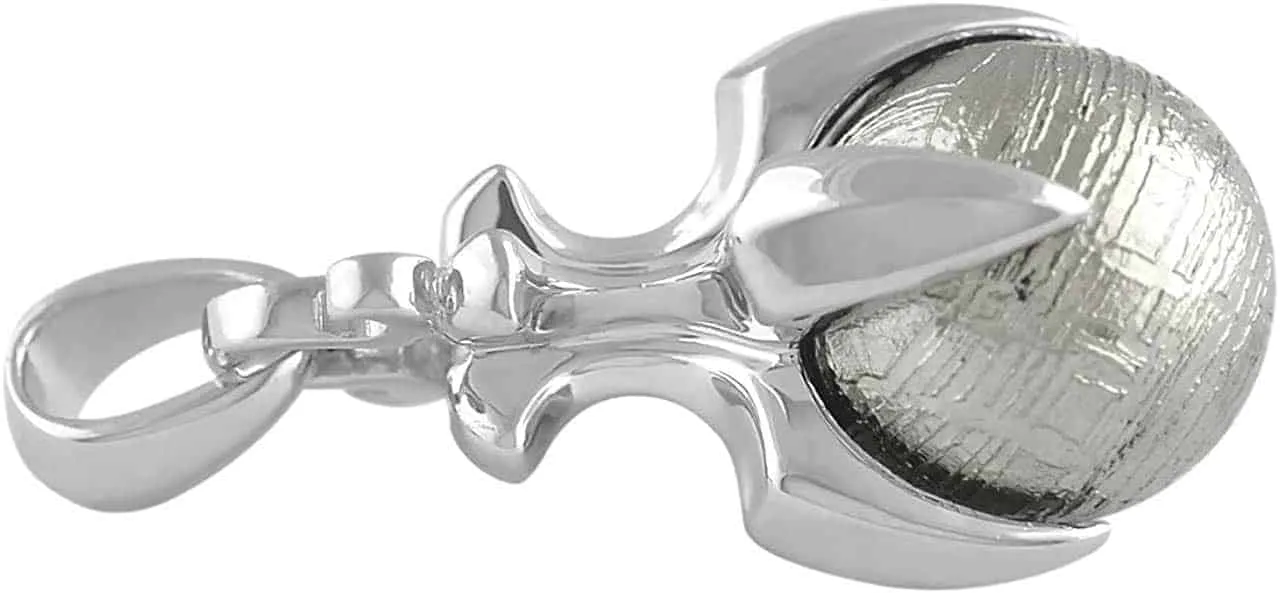 Starborn Sterling Silver Muonionalusta Meteorite Claw Pendant