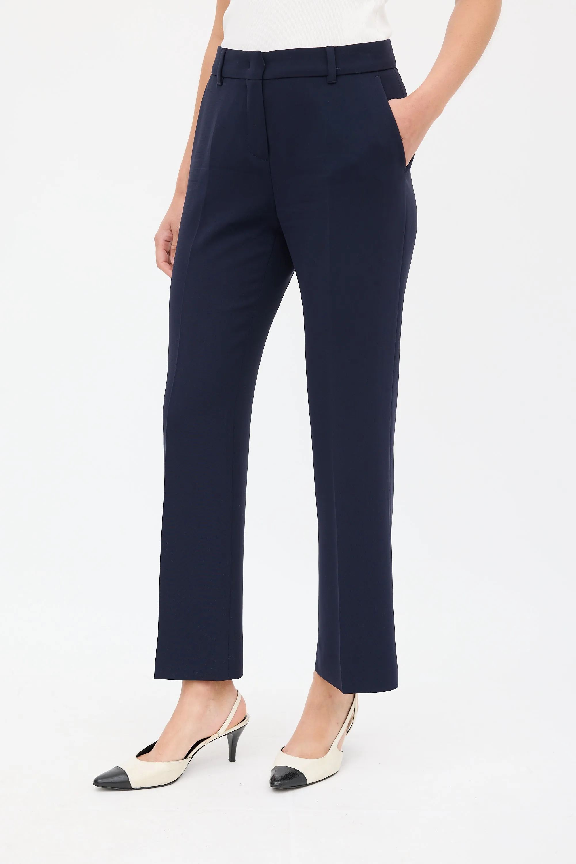 Studio Navy Cropped Suit