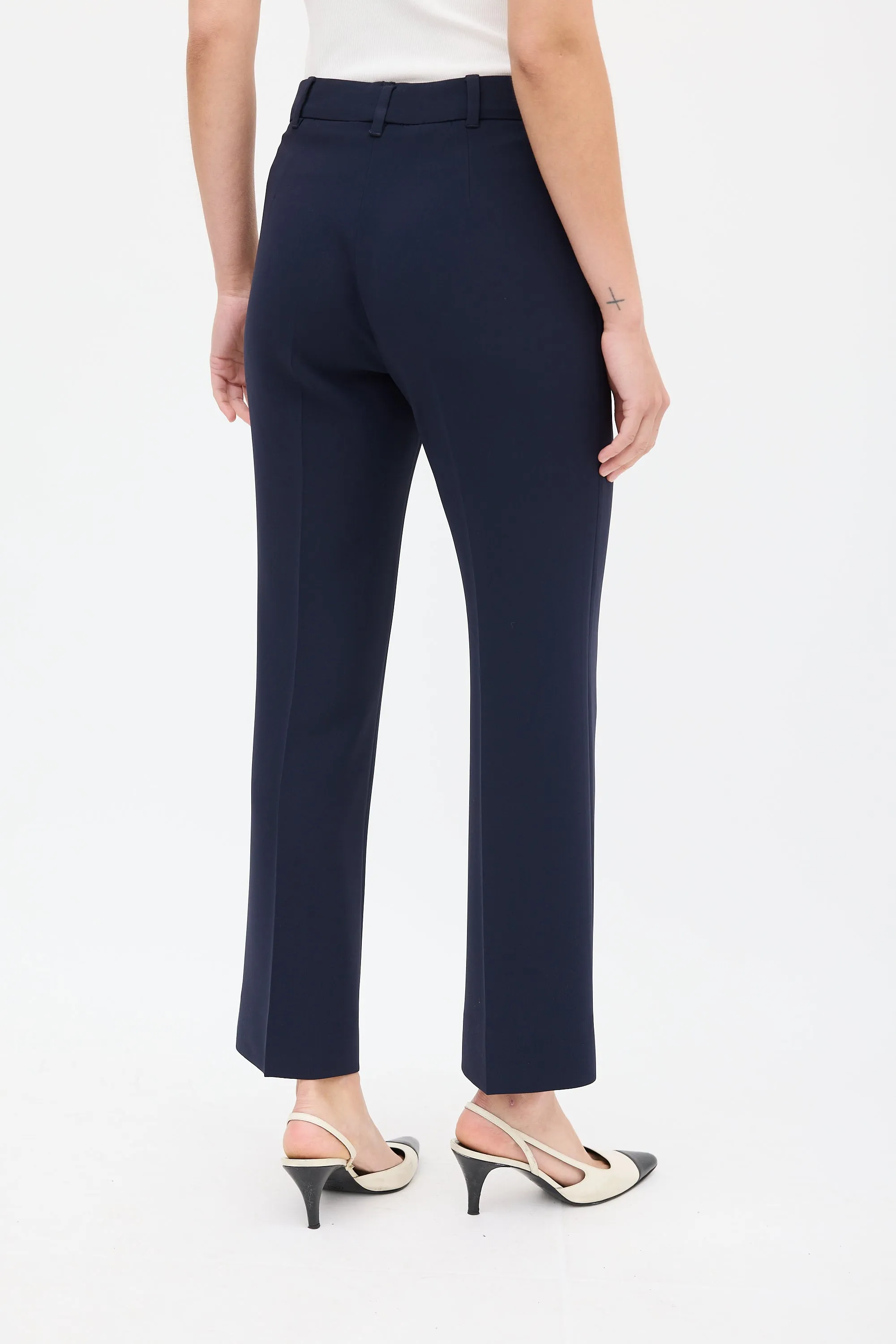 Studio Navy Cropped Suit