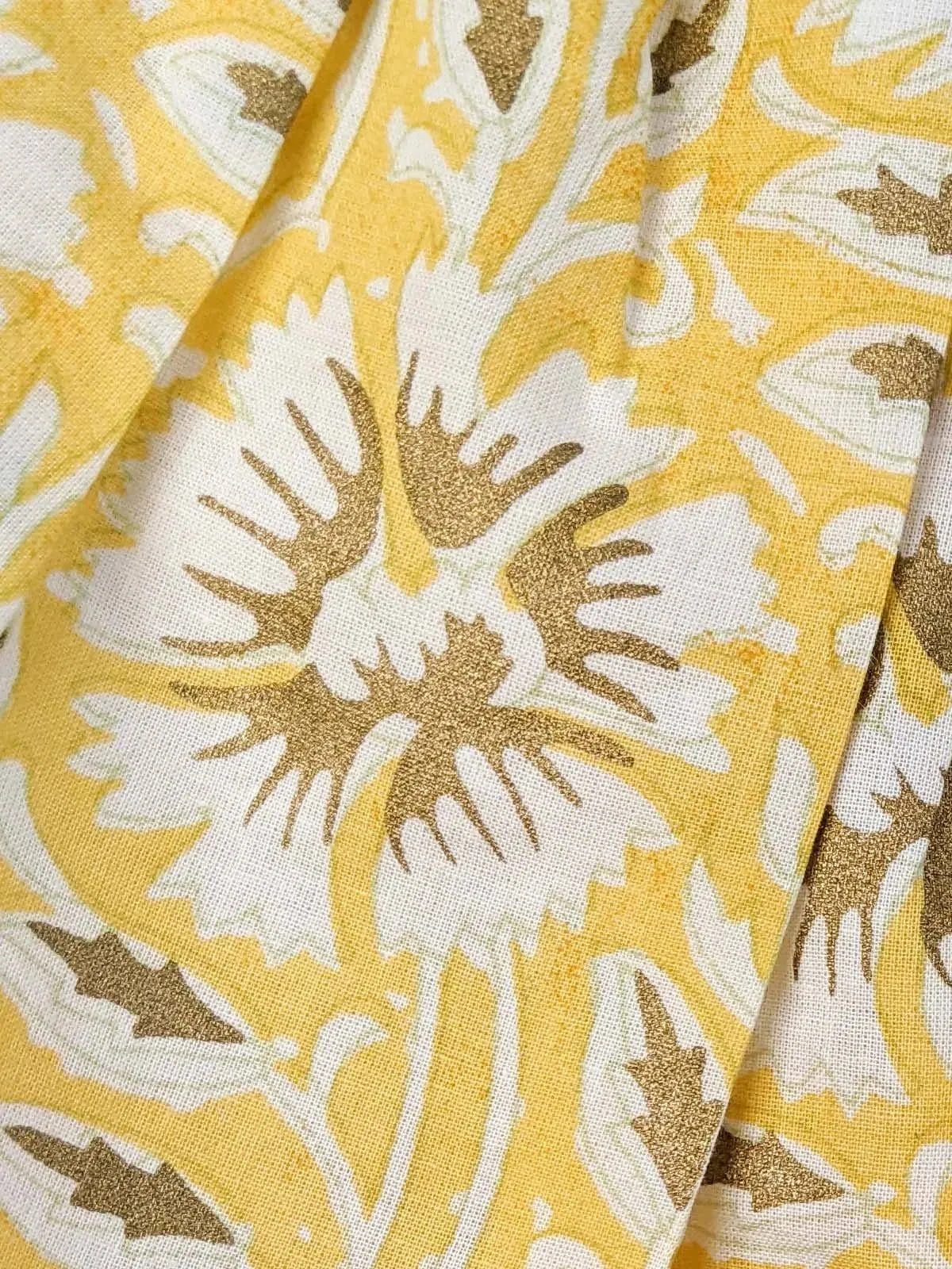 Summer Lemon Refreshing Floral Printed Baby Girl Skirt Top