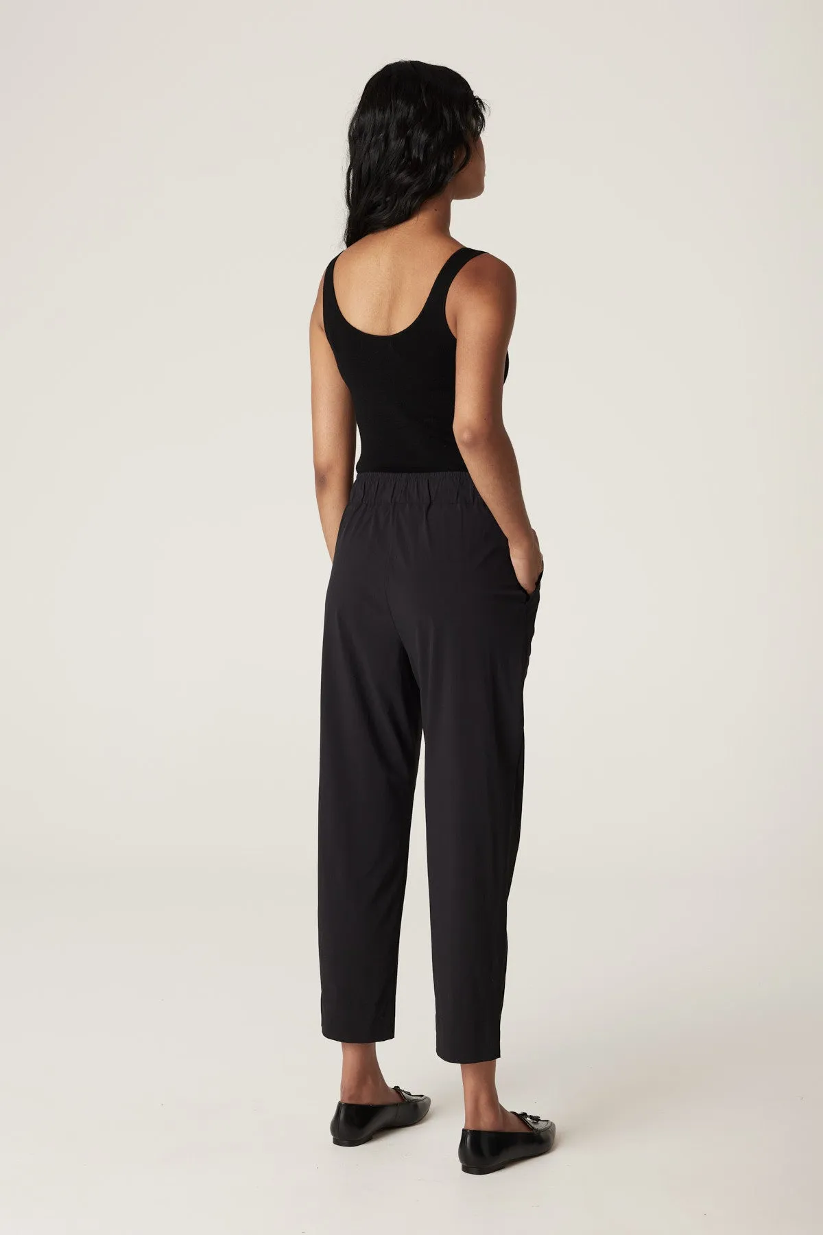 Superfine Merino Singlet  - Black