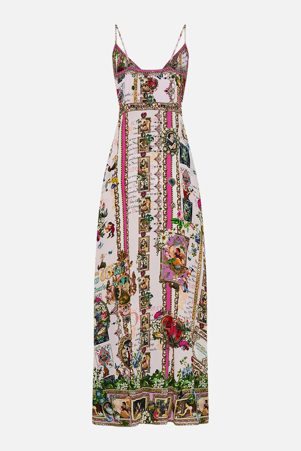 TIE FRONT CUT OUT MAXI DRESS MY SWEET SNOW WHITE