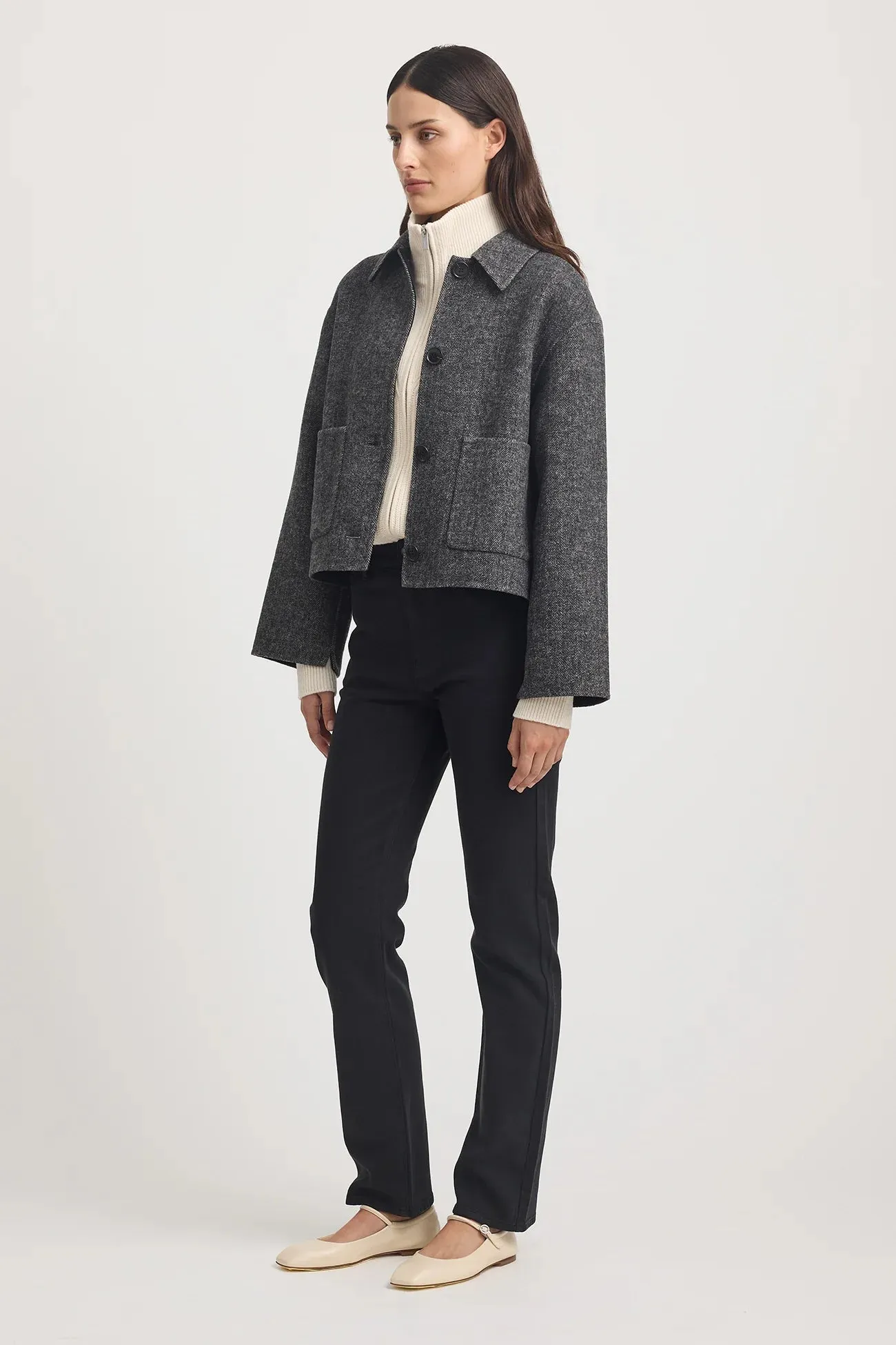 Toorallie, Wool Jacket | Herringbone