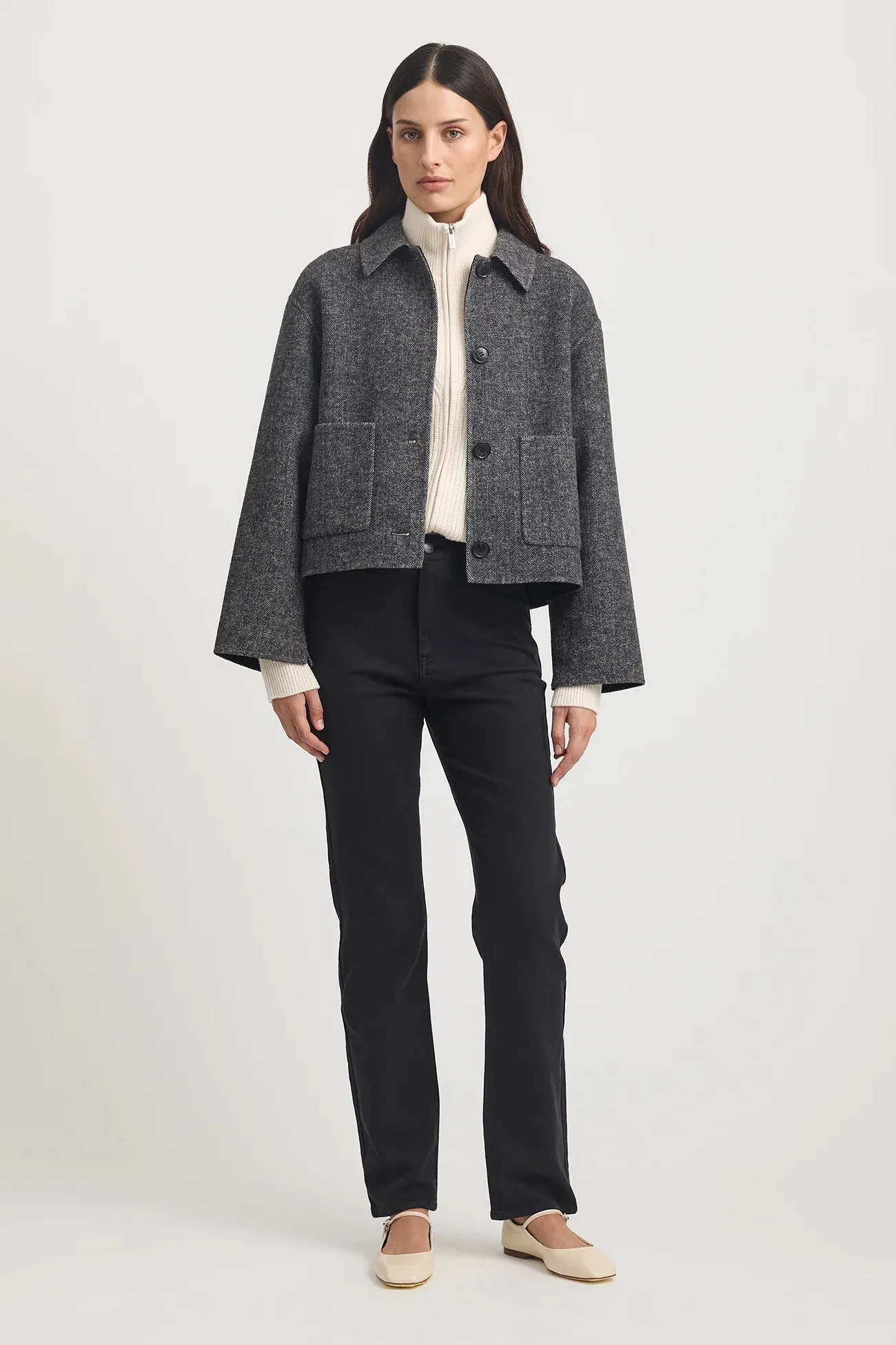 Toorallie, Wool Jacket | Herringbone