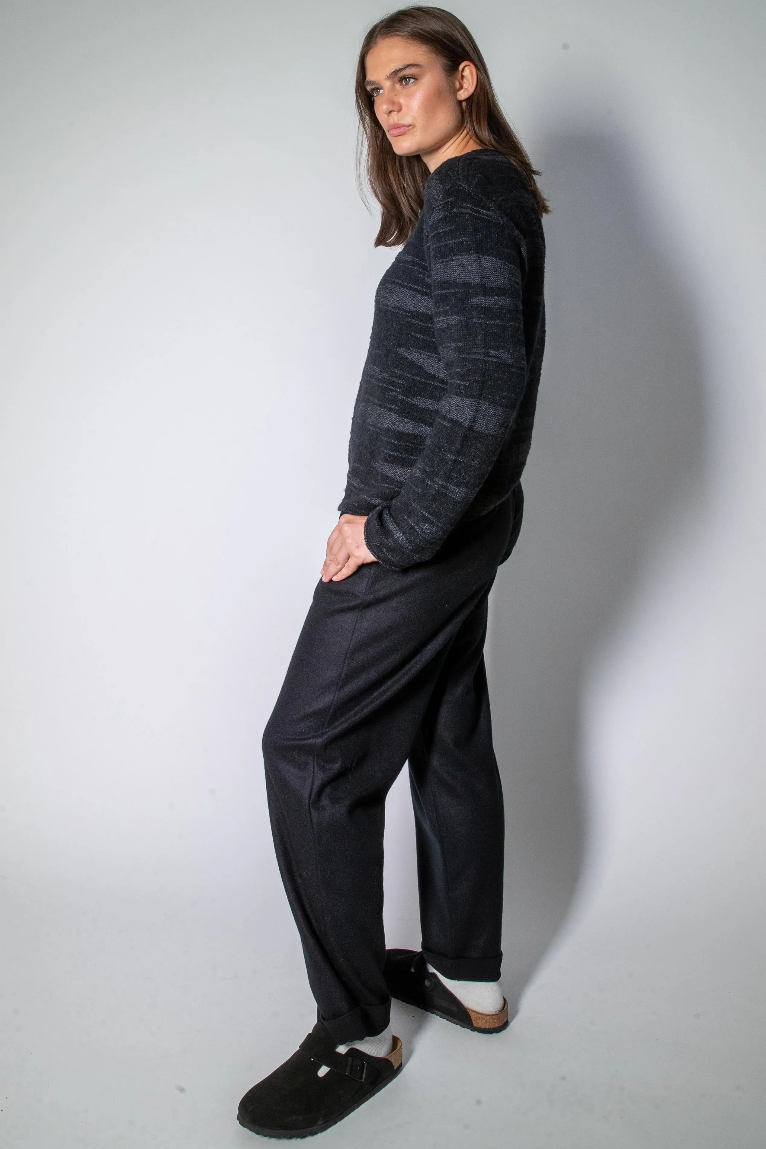 Transit Par Such Black Contrasting Knit