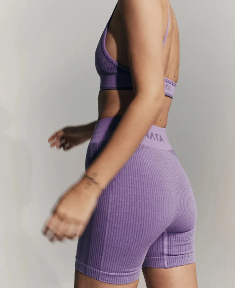 TRI WOOL BRALET - IRIS